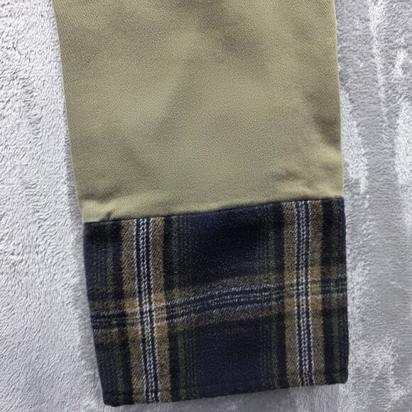 Driftwood Pants Womens 30 Green Colette Plaid Cuff Classic Fit Casual Stretch - Picture 6 of 10